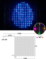 Smart LED Curtain Lights — 400 Color-Changing LEDs with App, Music Sync & DIY Patterns 17