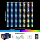 Smart LED Curtain Lights — 400 Color-Changing LEDs with App, Music Sync & DIY Patterns 18