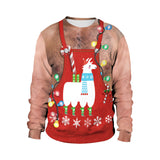 Ugly Christmas Sweater — Funny 3D Print Holiday Pullover (Unisex) 3