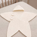 Crocheted Star-shaped Bodysuit Starfish Baby Sleeping Bag Newborn Baby Boy Girl Kids Cartoon Hooded Romper Jumpsuit Bodysuit Clothes Outfits Long Sleeve Playsuit Toddler One Piece Outfit 4