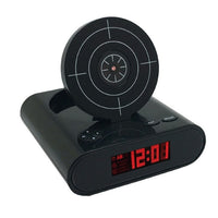 Electronics Desk Clock Digital Gun Alarm Clock Gadget Target Laser Shoot For Children's Alarm Clock Table Awakening 8
