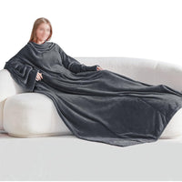 Cozy Wearable Blanket — Oversized Sleeved Throw with Giant Pocket 4