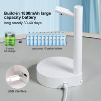Desk Dispenser Electric Water Gallon Automatic Water Bottle Dispenser Rechargeable Water Dispenser 5