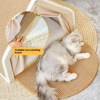 Sisal Cat Tent — Wood-Frame Cat House with Scratching Board Roof 6