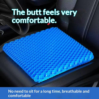 Cooling Gel Seat Cushion - Breathable Pressure-Relief Comfort Pad