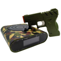 Electronics Desk Clock Digital Gun Alarm Clock Gadget Target Laser Shoot For Children's Alarm Clock Table Awakening 4