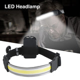 Wide-Beam LED Headlamp — Rechargeable Light Strip Headband with White, Red & Flash Modes 2
