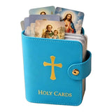 Holy Card Holder — Catholic Prayer Card Organizer with Snap Closure 4