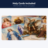 Holy Card Holder — Catholic Prayer Card Organizer with Snap Closure 3