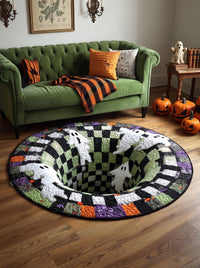3D Illusion Halloween Rug — Vortex Floor Mat 1