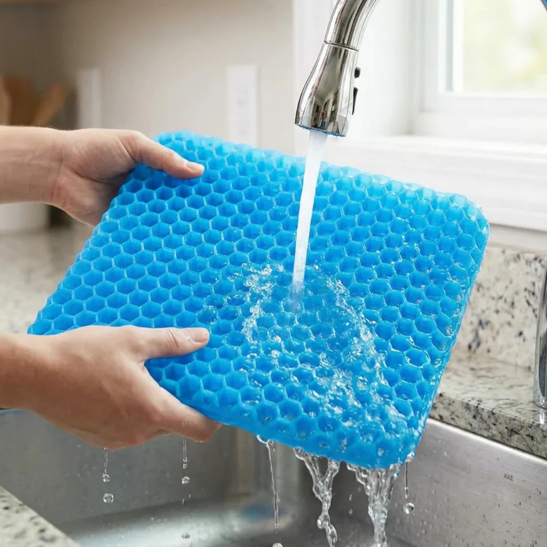 Honeycomb Gel Seat Cushion - Breathable Pressure-Relief Comfort Pad