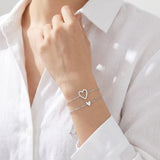 Matching Hearts Bracelet Set — Keep One, Gift the Other (Gold or Silver) 11