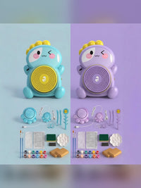 Kids Electric Pottery Wheel — Dinosaur Clay Machine Kit with Paints, Tools & Air-Dry Clay 2