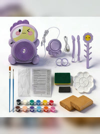 Kids Electric Pottery Wheel — Dinosaur Clay Machine Kit with Paints, Tools & Air-Dry Clay 7