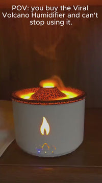 Volcano Flame Aroma Diffuser - Misting Humidifier & Mood Night Light 16