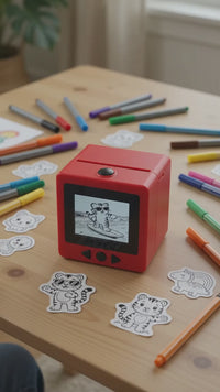 AI Voice Sticker Printer for Kids — Say It, Print It, Color It! 7