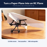 Remote Control Paper Airplane Kit — DIY RC Plane Power Module with 2.4 GHz Remote 1