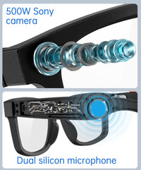 Smart AI Photo Glasses — 5MP Camera, AI Translation & Open-Ear Audio 9