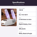 Foldable Electric Shoe Dryer — Timer & Digital Display, US Plug 7