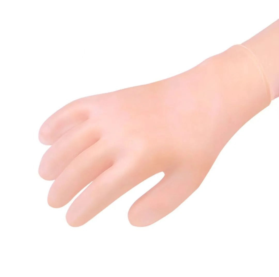 Skin-tone silicone moisturizing glove