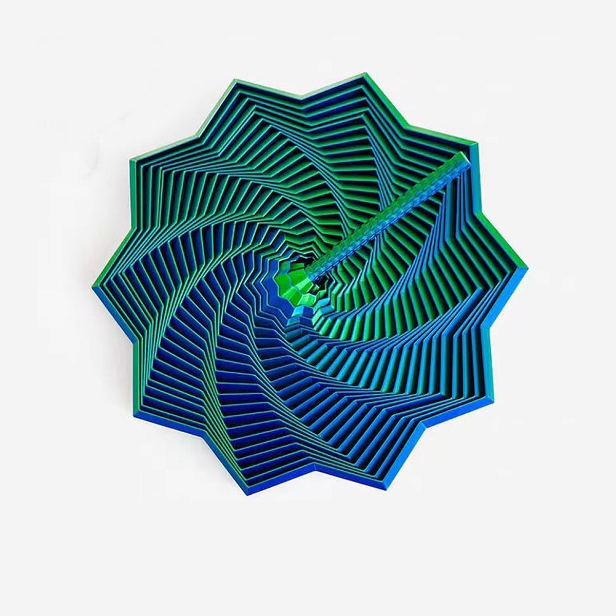 Blue and Green fidget star