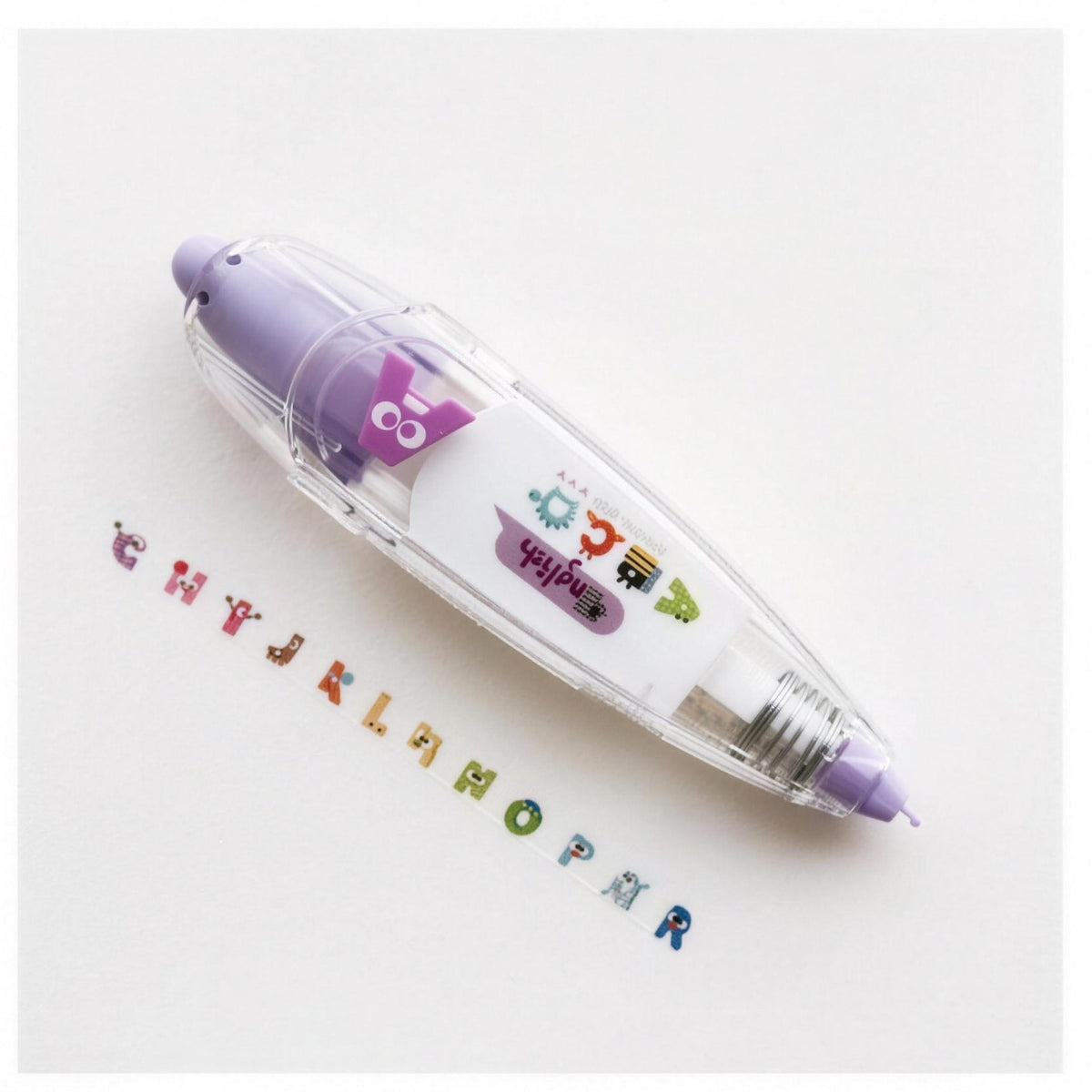 Decorative tape pen, abc letters design