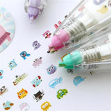 Decorative Tape Pen — Cute Press-Type Pattern Tape for Journals & Planners 3