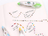 Decorative Tape Pen — Cute Press-Type Pattern Tape for Journals & Planners 4