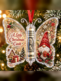 Christmas Cash Gift Ornament — Butterfly Money Holder Keepsake 11