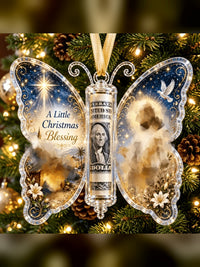 Christmas Cash Gift Ornament — Butterfly Money Holder Keepsake 13