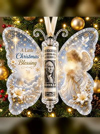 Christmas Cash Gift Ornament — Butterfly Money Holder Keepsake 12